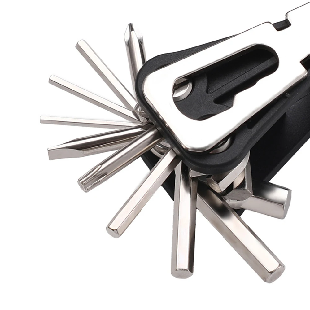 18-in-1 Bicycle CO2 Cylinder Pump Gas Nozzle with Screwdriver Wrench Chain Cutter Schrader &  Valve Bicycle Accessories