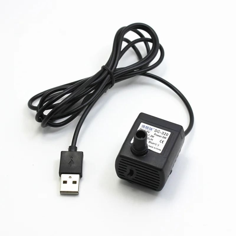 USB Small Water Pump 5V 6V Water Pump 3W Landscaping Circulating Pet Submersible pump Aquarium Garden water pump aquarium water pump fish tank pump
