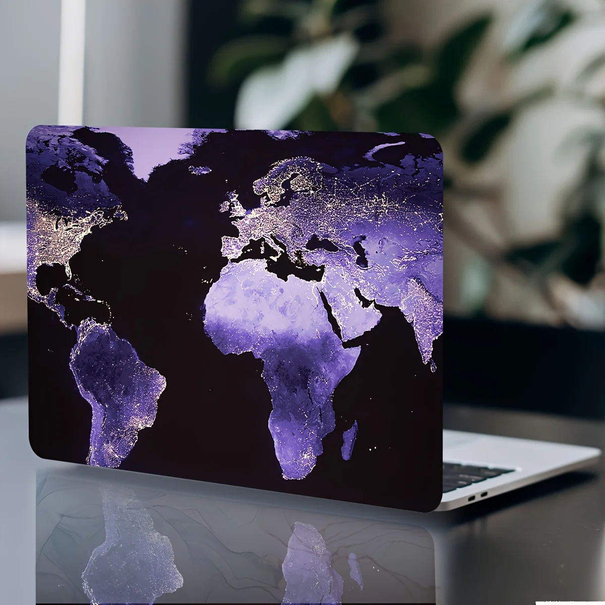 ملصق حاسوب جلد طبيعي قطعتين