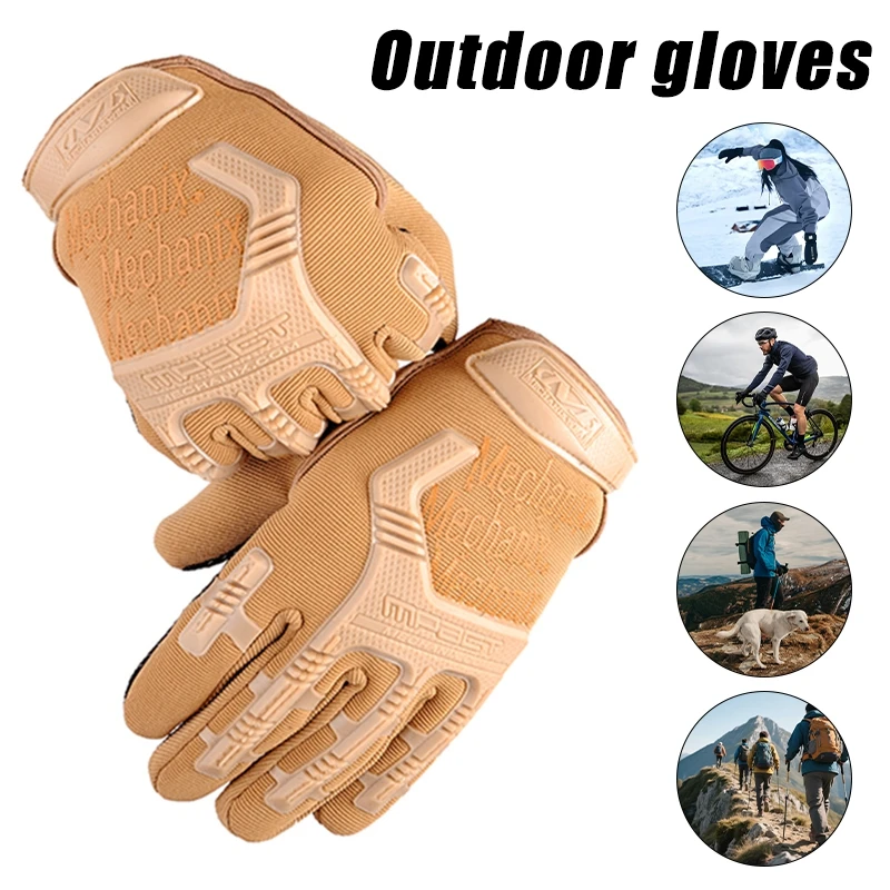 Tactical Full Finger Protective Motorcycle Gloves Outdoor Non-slip Training Hunting Fighting Cycling Riding Gloves