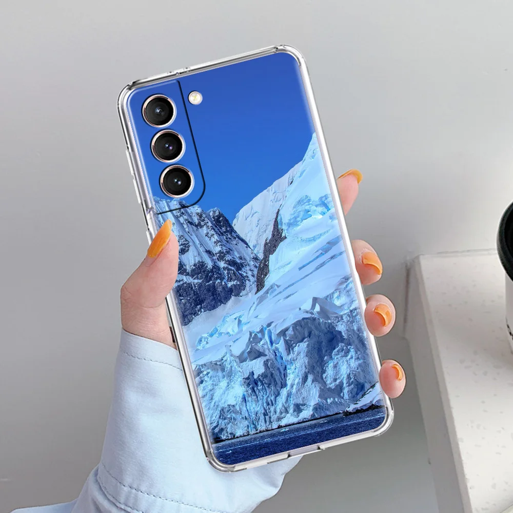Arctic Snow Scenery Soft Clear Phone Case Cover