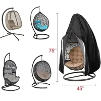 Chair Cover Anti-Dust Hanging Chair Cover Waterproof Protector Cover Hanging For Outdoor Swing Chair Hanging Kitchen Organizer 1