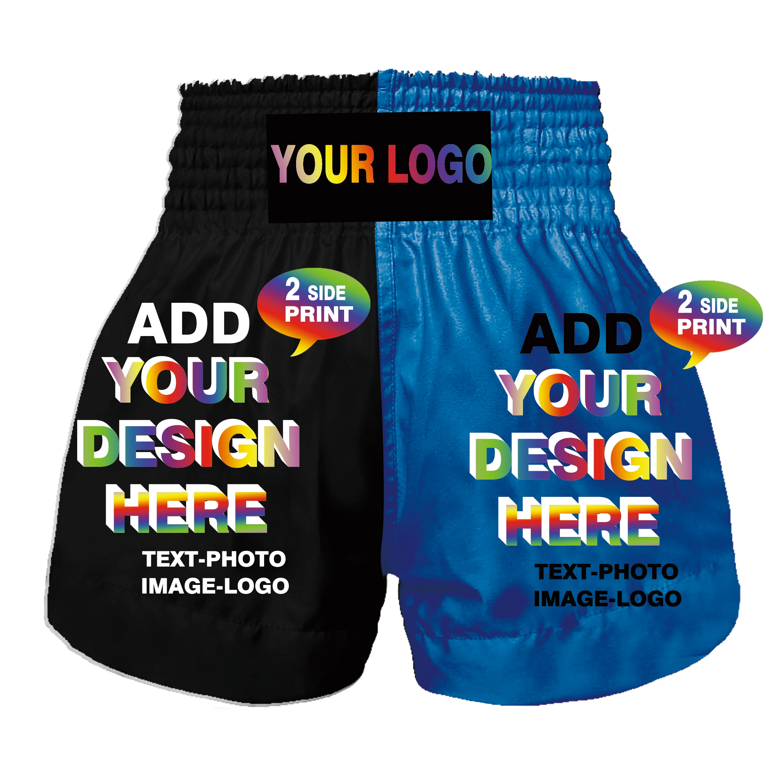 Customize Muay Thai Combat Shorts for Children Adults Martial Arts Taekwondo Boxing Brazilian Jujitsu Shorts