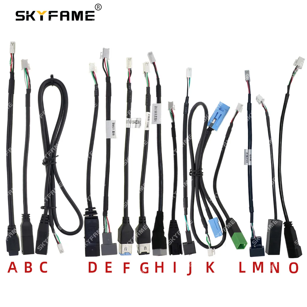 Skyfame Car Usb Adapter Cable Converter Adapter Extended Line Plug For
