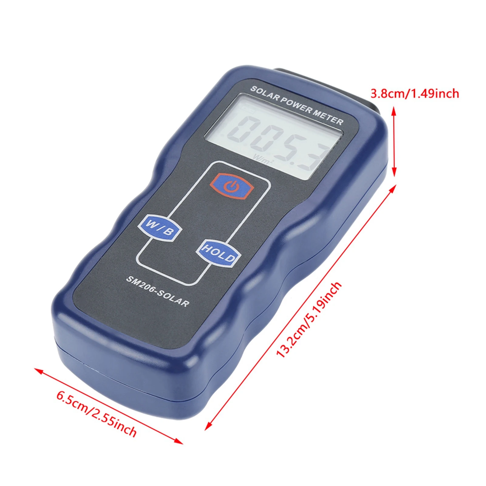 SM206 Digital Solar Power Meter Sun Light Radiation Measuring Testing Instrument Solar Radiation Meter Energy Tester solar power meter