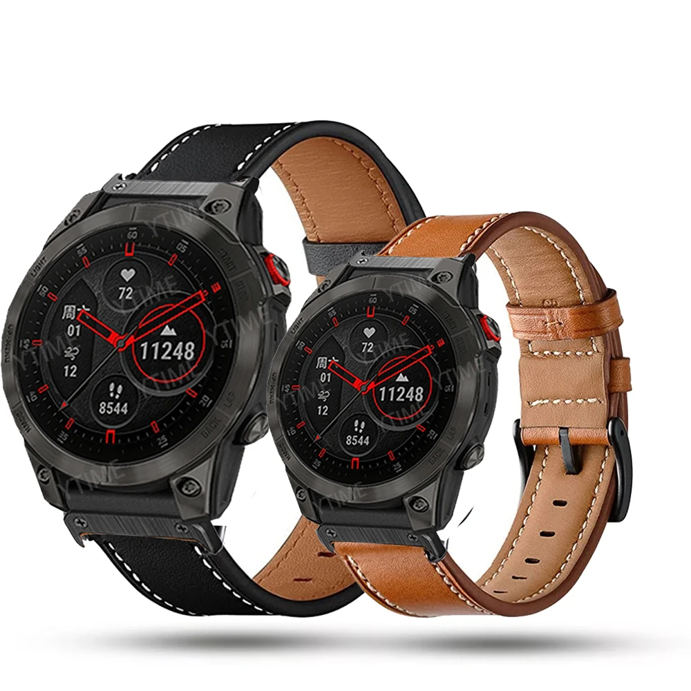 Per Garmin Marq/Approach S60 Cinturini Cinturino In Pelle Quickfit In Metallo Per Cinturino Garmin Instinct/Intellect T2/ Epix Gen 2