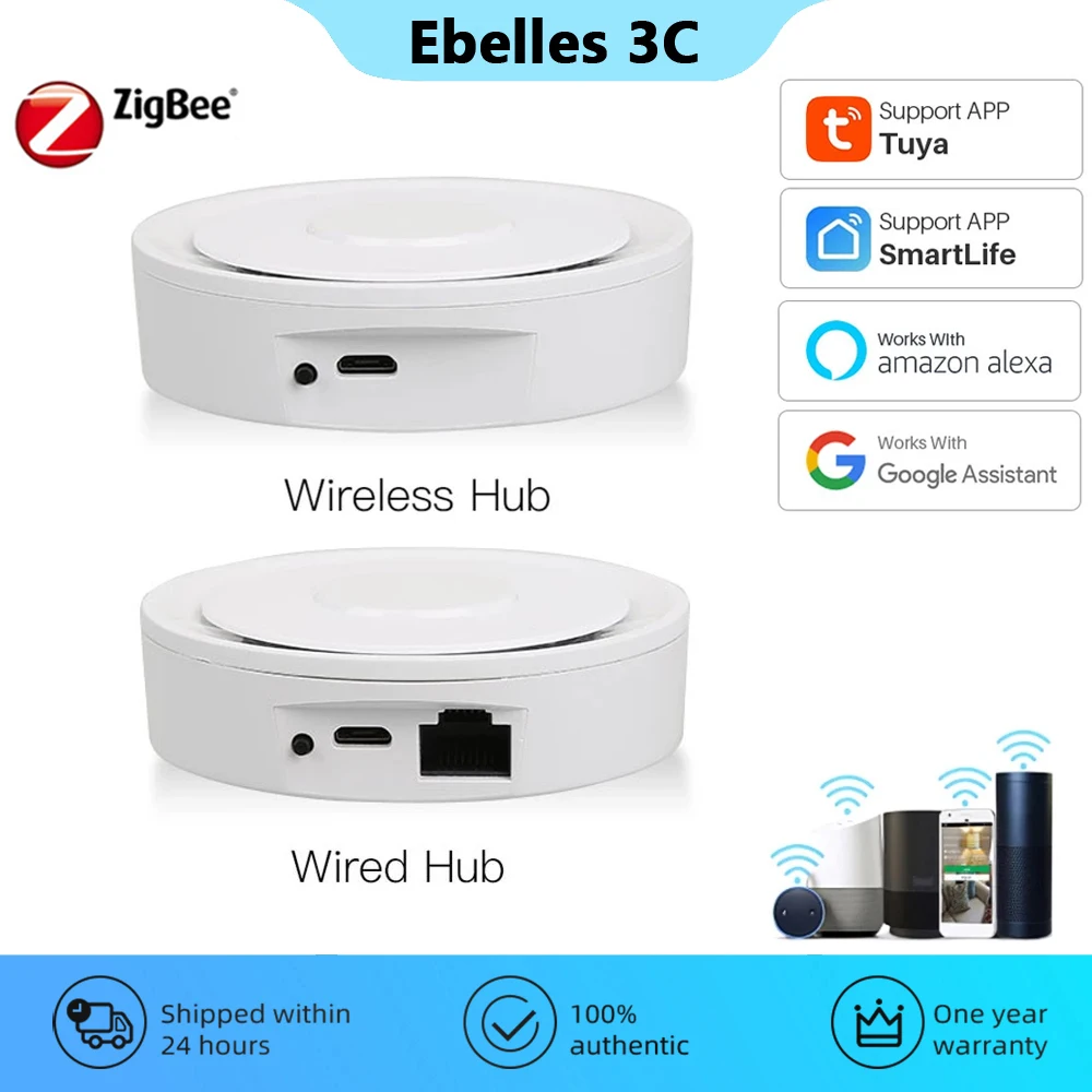 

Умный дом Tuya ZigBee 3,0 проводной беспроводной многорежимный шлюз концентратор умный жизнь приложение дистанционное управление Голосовое управление для Alexa Google