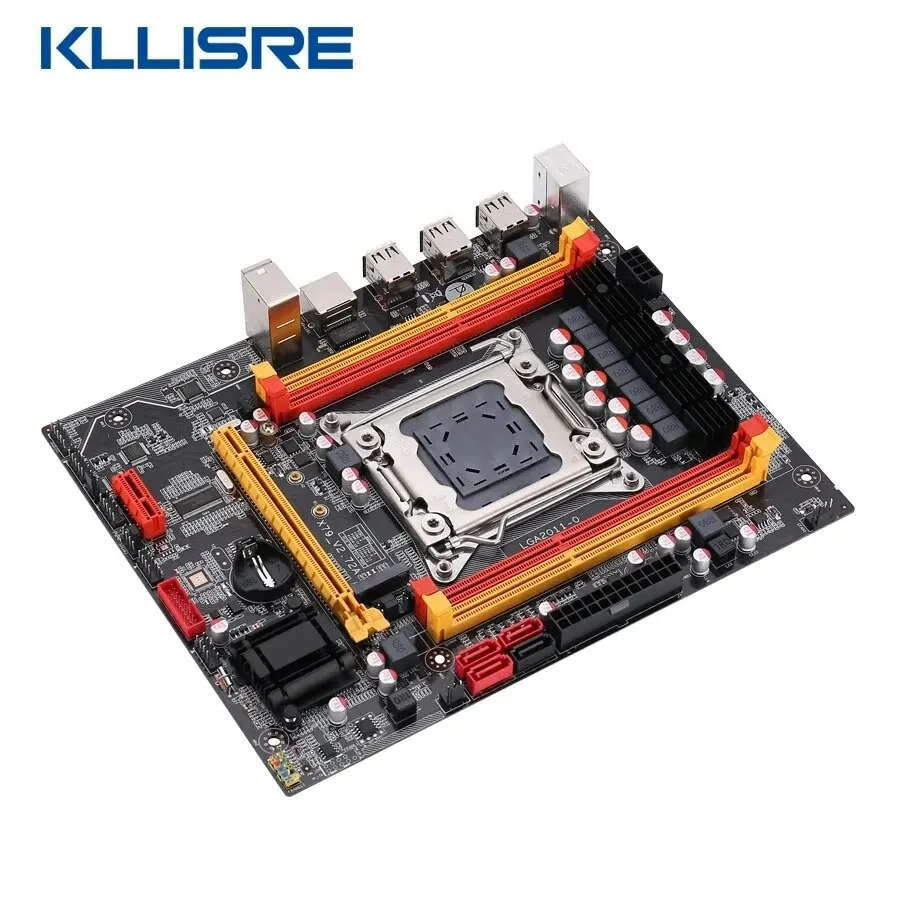 Kllisre X79 Motherboard Kit Combos XEON E5 2650 V2 LGA 2011 CPU 1pcs X 16GB Memory DDR3 1600 ECC RAM