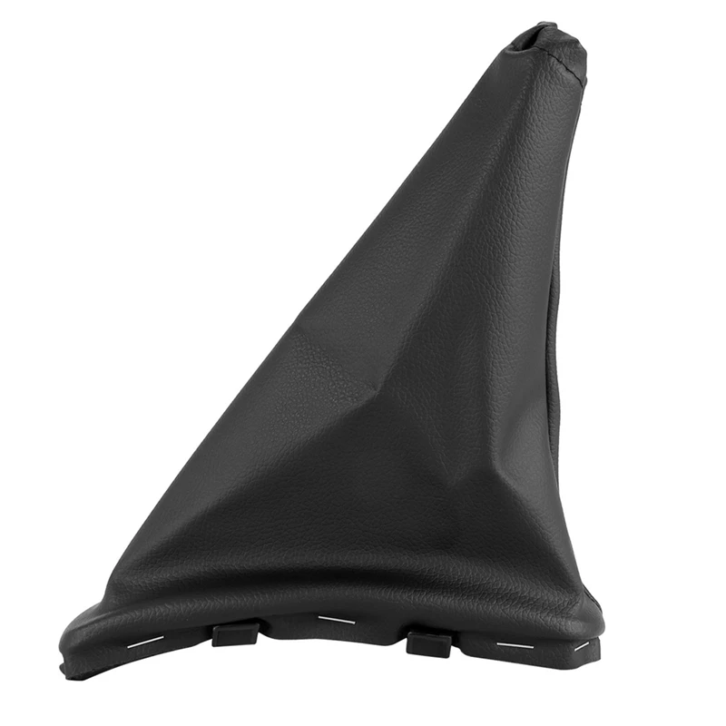 3Pcs Handbrake Gaiter Cover Hand Brake Boot Black PU Leather For Chevrolet Spark 2011-