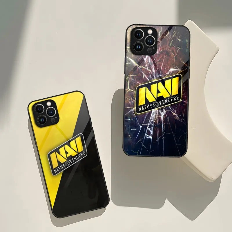 Фото Чехол для телефона Natus Vincere Navi для IPhone 15 14 Pro 13 12 11 Mini XR Max 8 7 6 Plus SE 2020, стеклянный дизайнерский чехол №1