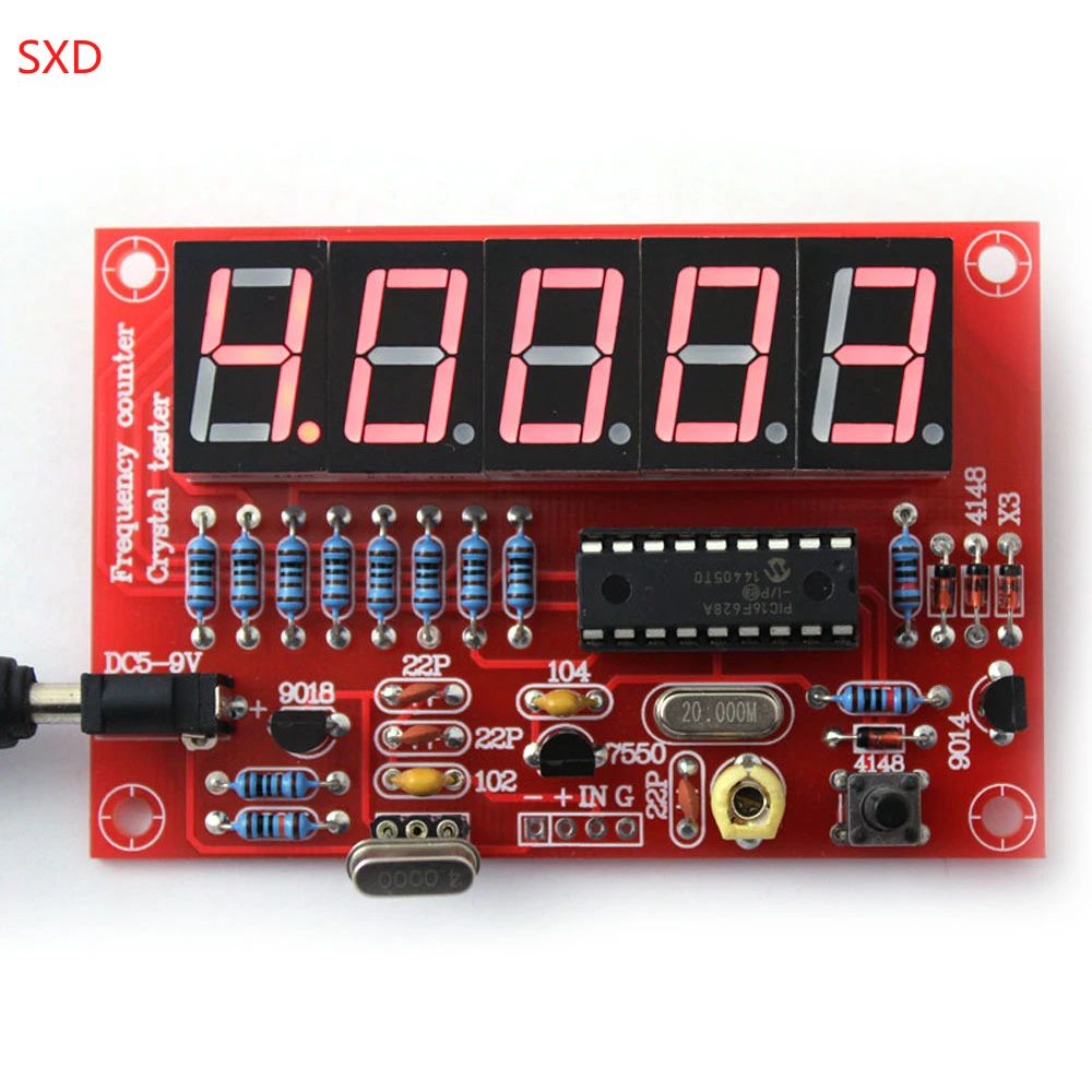 Diy Kits Rf 1hz50mhz Crystal Oscillator Frequency Counter Meter