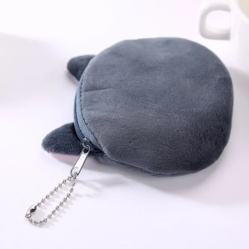 1 Pcs New Cat Head Meow Cartoon Key Wallet Woman Coin Change Purse Fashion Big Face Small Tail