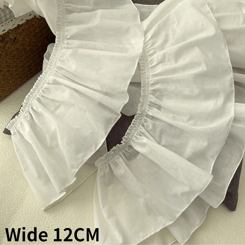 Lace Ribbon Lace Sewing Supplies Lace Sewing Accessories Cotton Ribbon 5/8/12CM Wide Cotton Needlework Ruffles Ribbon Frills Lace Apparel Fabric Pets Dolls Clothes Dress DIY Crafts Sewing Decor