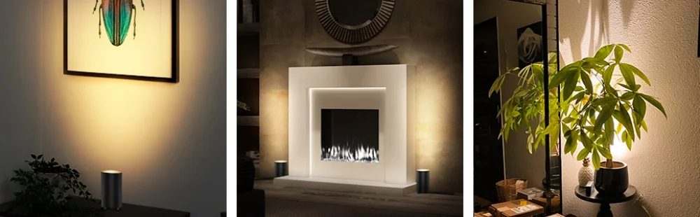 Description Picture 3 of itemUp lighting Indoor Spotlight Up Light Indoor Floor Can Light With GU10 Bulb 3000K & Foot Switch for Plant Home