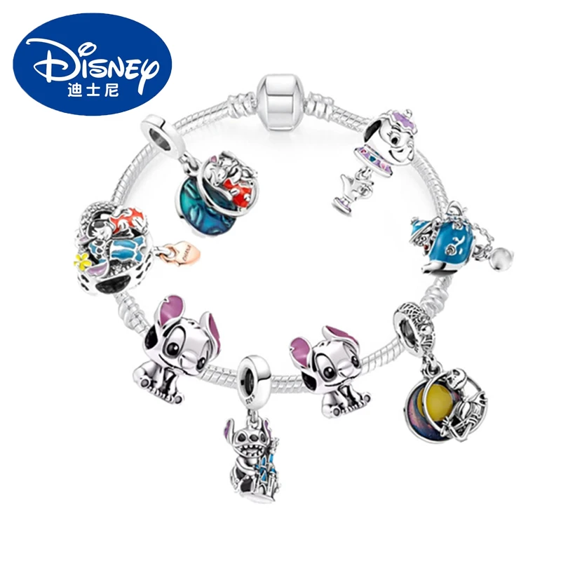 Disney Lilo&Stitch Bracelet Cartoon Stitch Snake Bone Bracelet DIY