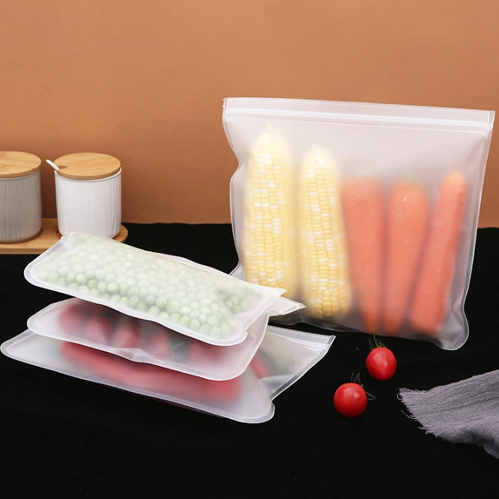 

Fresh-keeping Bag Storage Bags Freezer Bag Leak Proof Reusable Sealed Bags Food Grade EVA Non-toxic Storage Bags