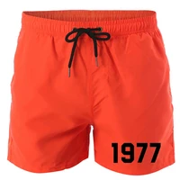 1977 Print Quick Drying Shorts Summer Men Swimwear Beach Board Shorts Briefs Man Swim Trunks Swimming Shorts Beachwear For Male 1