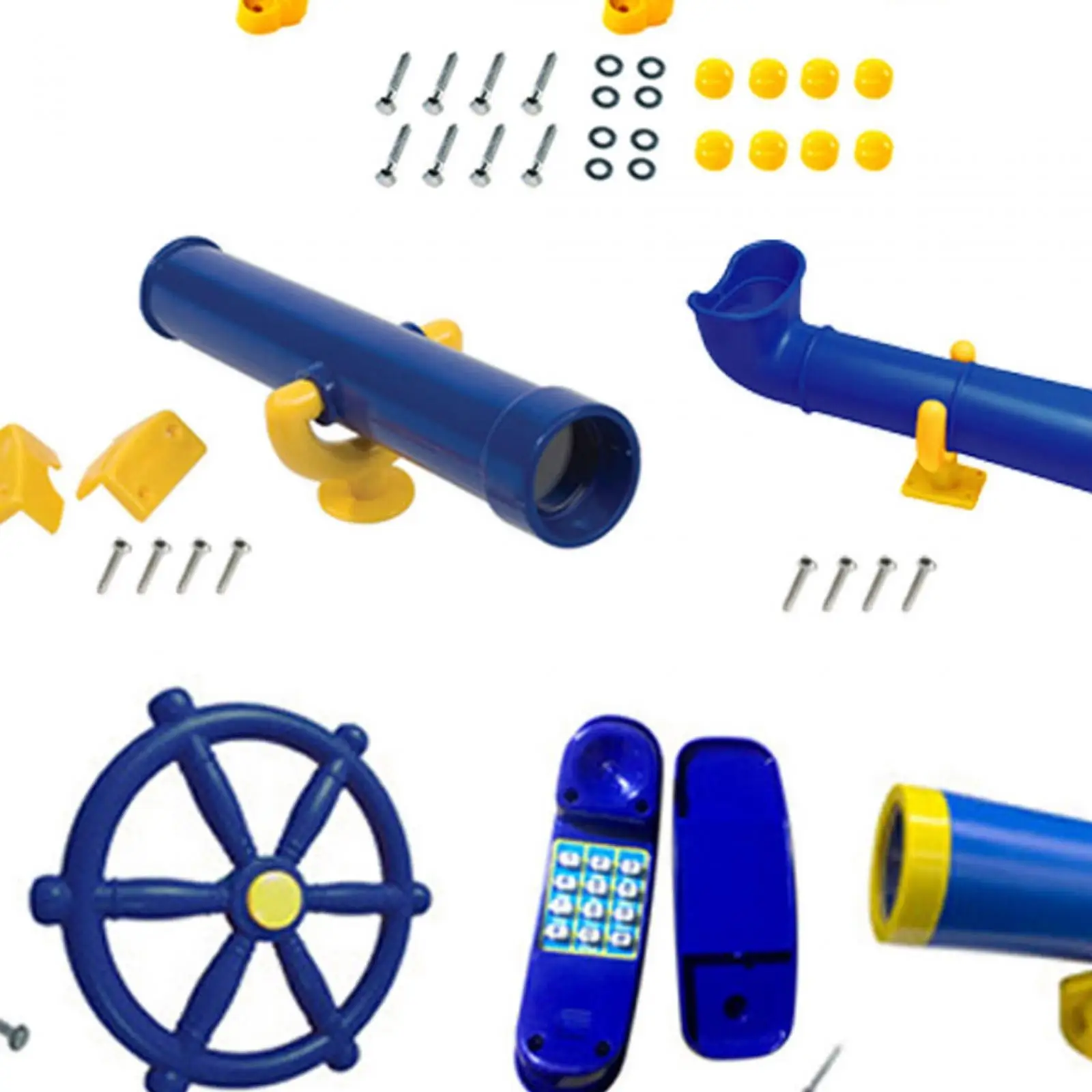 Playground Equipment Pirate Ship Parts for Backyard Outdoor Jungle Gym 5