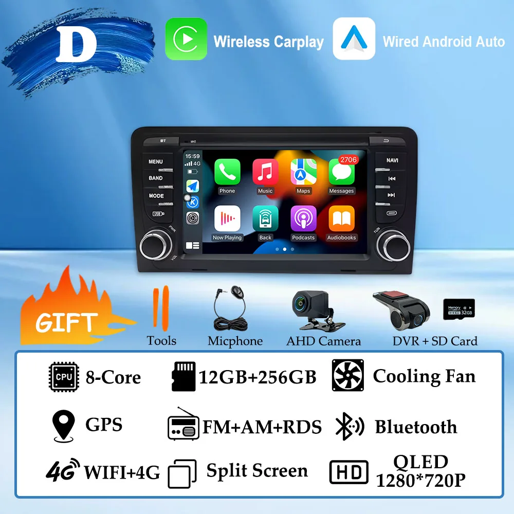 (D) 12G 256G AHD DVR