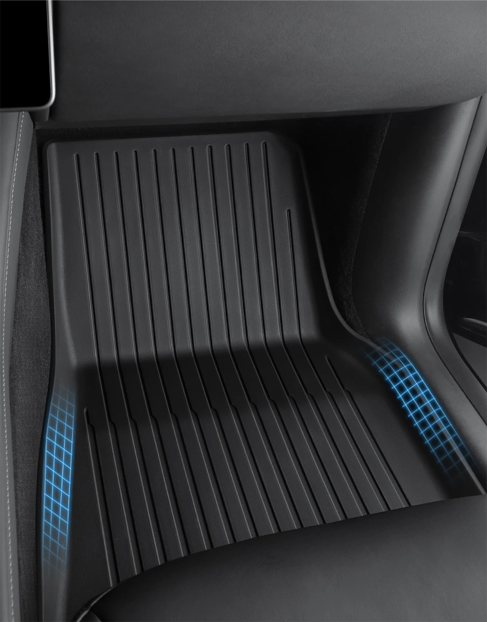 For Tesla Model 3 2021-2023 Model 3 Highland 2024 TPE Floor Mats Waterproof Lugg