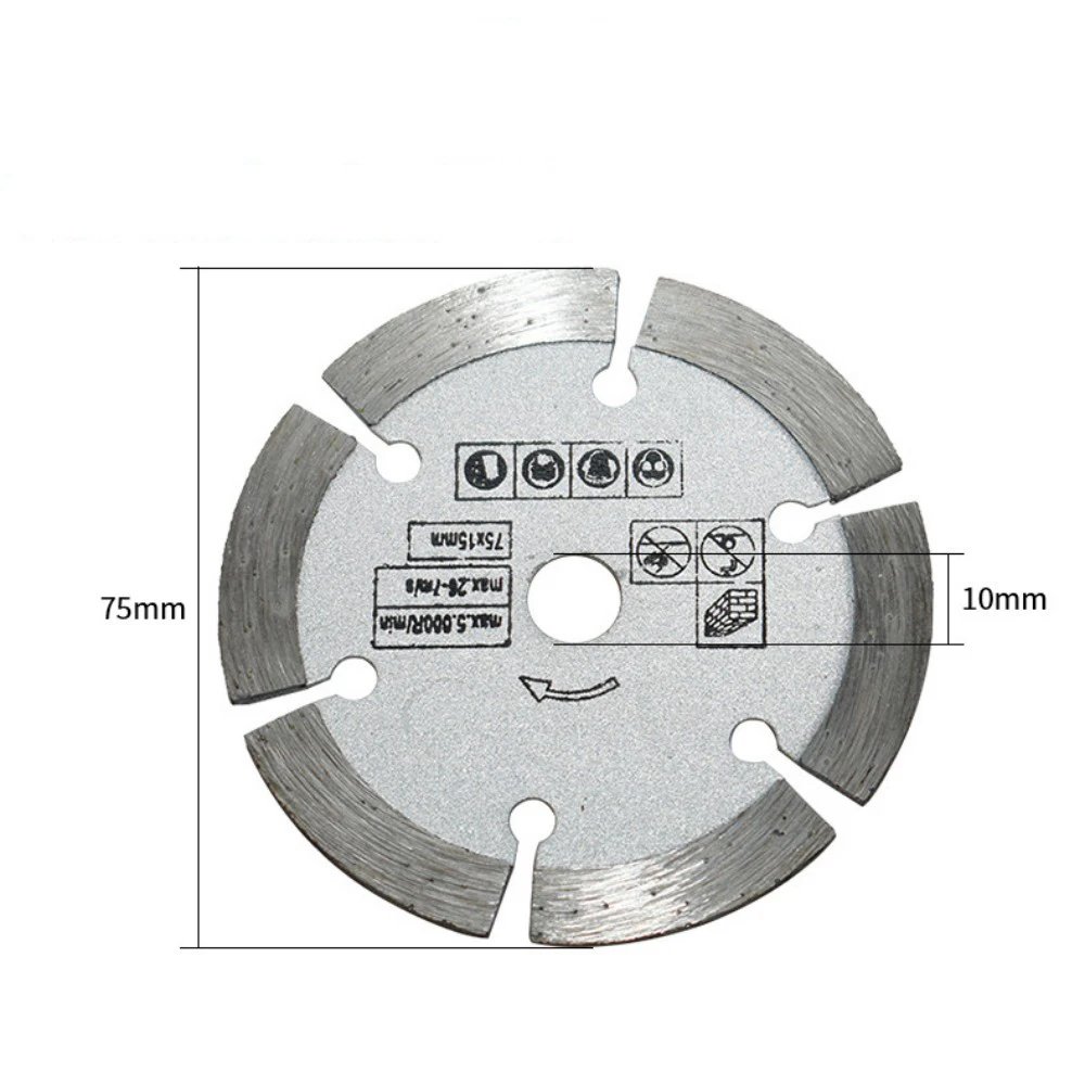 7Pcs 75mm Cutting Disc For Hole Angle 10mm Circular Saw Blade Sander