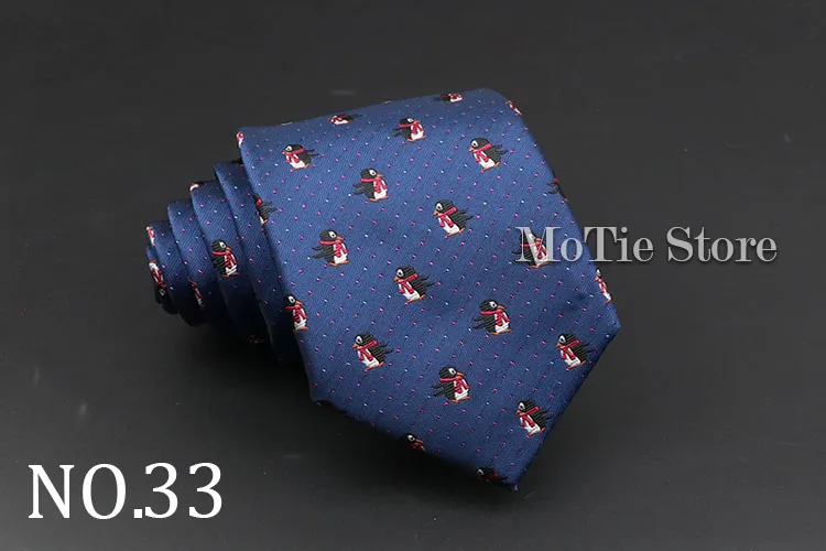 Niedliche Krawatte mit Cartoon-Muster, Tier- und Blumenmuster, für Herren, schmale, schmale Krawatte, Hochzeit, Rot, Marineblau, Party-Krawatten, Krawatte, Accessoires, Geschenke – Detail 34