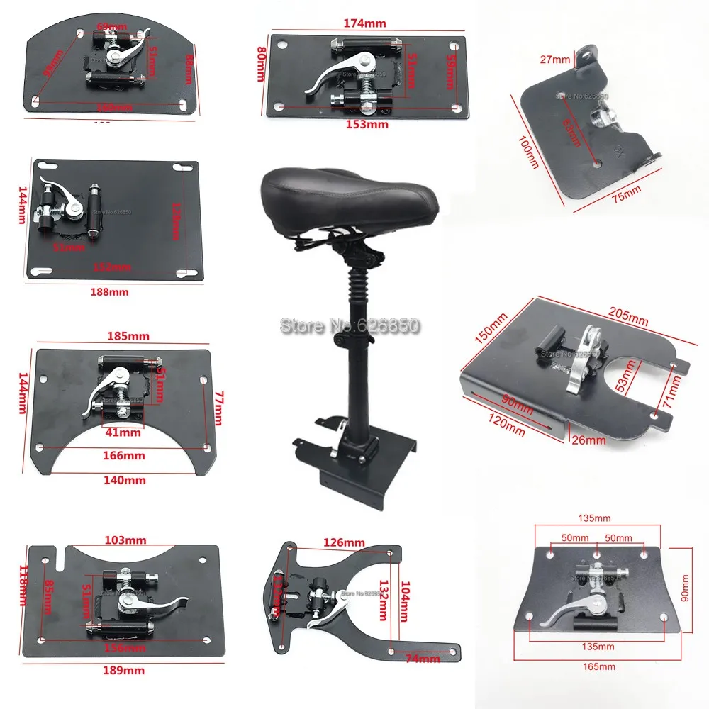 Electric Scooter Seat Installing Seat Cushion Saddle Folding And Adjustable Height For Most Electric Scooter Modifying Seat