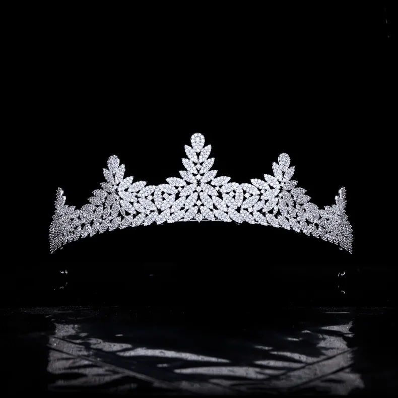 

Fashion Zirconia Wedding Tiara,Women's Crystal Tiara for Bride,Prom,Gatherings Party Head Accessories,Hair Accessories for Girls