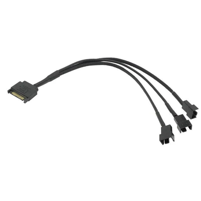PC 컴퓨터 냉각 팬 분배기 허브 컨버터 어댑터 연장 와이어 코드, SATA 1-3 4 5 4 핀 전원 케이블