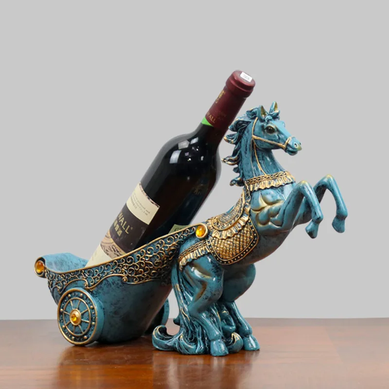 

Home Wine Rack Decoration Resin Crafts Decoration European Creative Red Wine Rack Decoration Desktop Bar Decoration