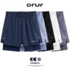 DRUR Women Running Shorts High Waist Quick Dry Gym Yoga 2 in 1 Athletic Shorts With Pocket Summer Workout Short Sportswear New