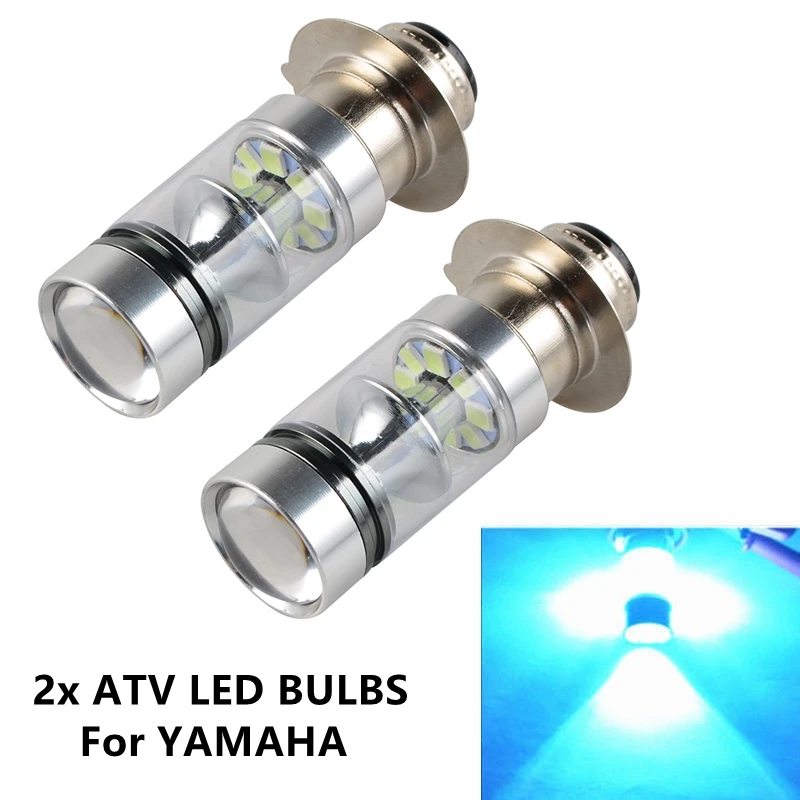 2pcs P15D H6M LED Bulbs For Yamaha GRIZZLY 125 350 400 450 600 660 Banshee 350 Blaster 200 YFZ450R Raptor 125 250 660R 700R Lamp for blaster200 exhaust clamp atv for yamaha blaster 200 banshee 350 stainless steel improving exhaust seal