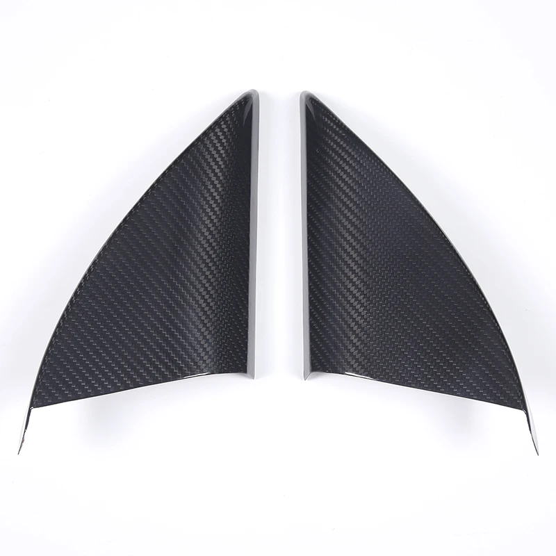 Garniture de pilier A de porte de voiture en fibre de carbone véritable,  couverture de haut-parleur, autocollant de couverture, accessoires  intérieurs de voiture, Lamborghini URUS, 2018-2021 - AliExpress