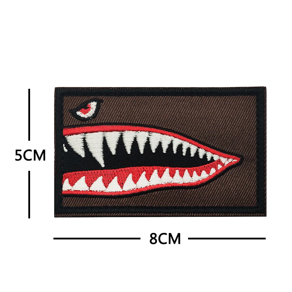 WARNING TEMU Shark Tactical Military Patch Morale Badge Armband Embroidered  Emblem Hook and Loop Applique Patches for Clothing - AliExpress