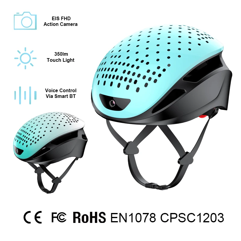 

Helmet Headset With 1080P Camera Bluetooth-Compatible Open Helmet Motorcycle For Cycling Waterproof Camera Helmet Headphones