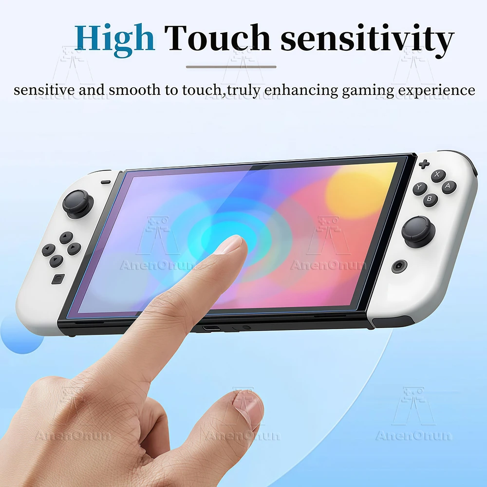 Ultra HD Anti-Blaulicht-Hartglas für Switch OLED, bruchsicher, kratzfest, Anti-Fingerabdruck, 9H Härte, Displayschutzfolie – Detail 4