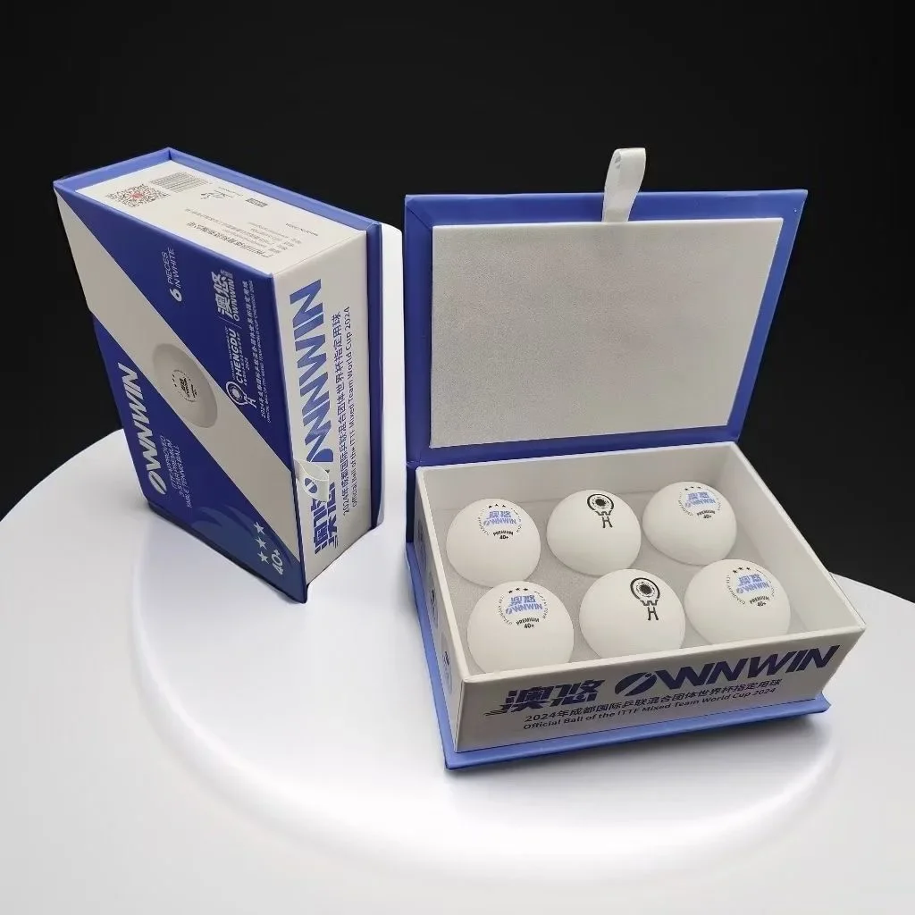 Description Picture 6 of itemOriginal Table Tennis Balls 2024 Official Balls of The ITTF Mixed Team World Cup V40+ Ping Pong Balls 3 Star Competition Balls