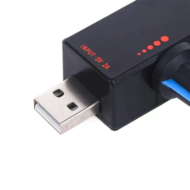 스위치가있는 5W DC5V2A 팬 유도 속도 컨트롤러 USB 보호 유형-C USB 노트북 휴대 전화 냉각 팬 컨트롤러