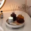 Wooden Desktop Decorative Tray Perfume Fragrance Display Stand Key Cosmetics Storage Rack for Bathroom Home Kitchen Organizer 2