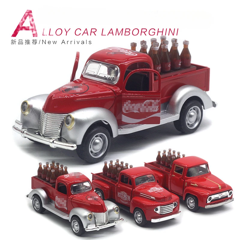 1:32 Vintage Ford Pickup Replica with Sound and Light - Classic Car Model Toy and Collectible Gift