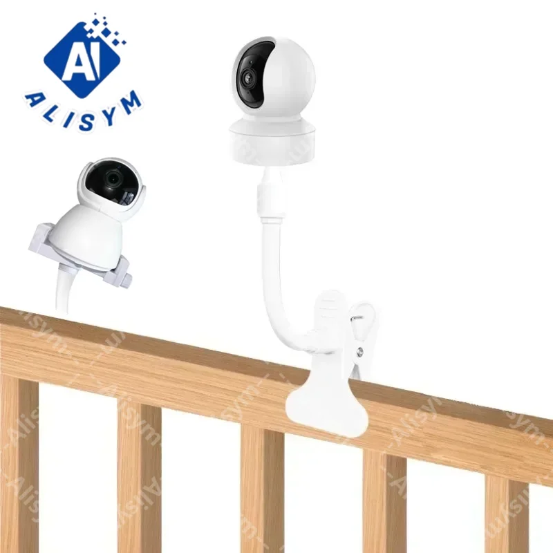 범용 유연한 카메라 브래킷 1/4 나사 클램프 마운트 베이비 모니터 카메라 홀더 웹캠 모니터 펀치없는 구부릴 수있는 클립 스탠드