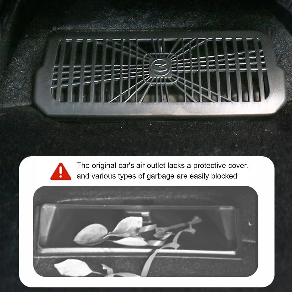 Under Rear Seat Air Vent Protective Cover For Tesla Highland 2024 Backseat Air-Flow Vent Protection Dust Cover
