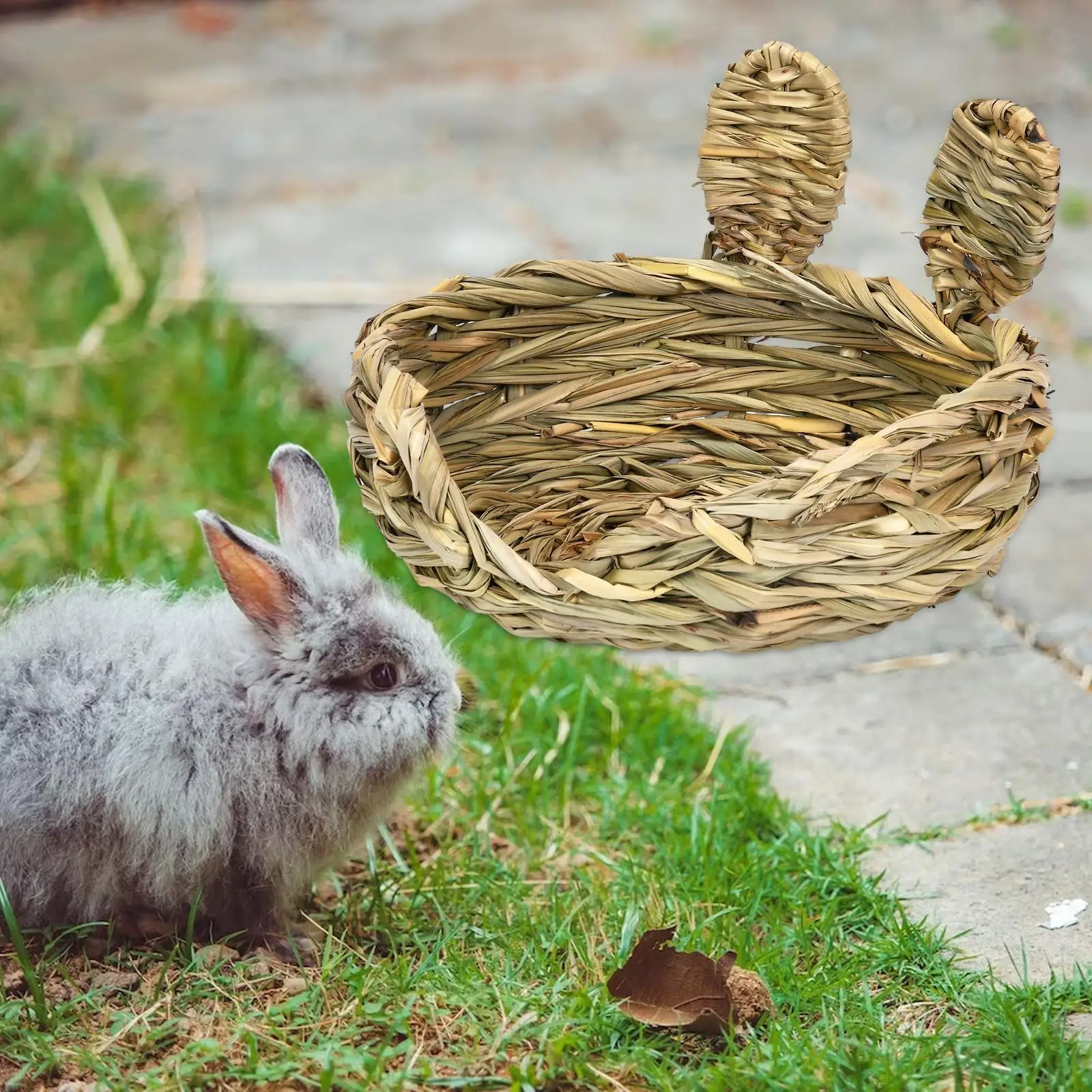 Rabbit Grass Bed House For Rabbits Squirrel Guinea Pigs Chinchilla pet sleeping bed pet house