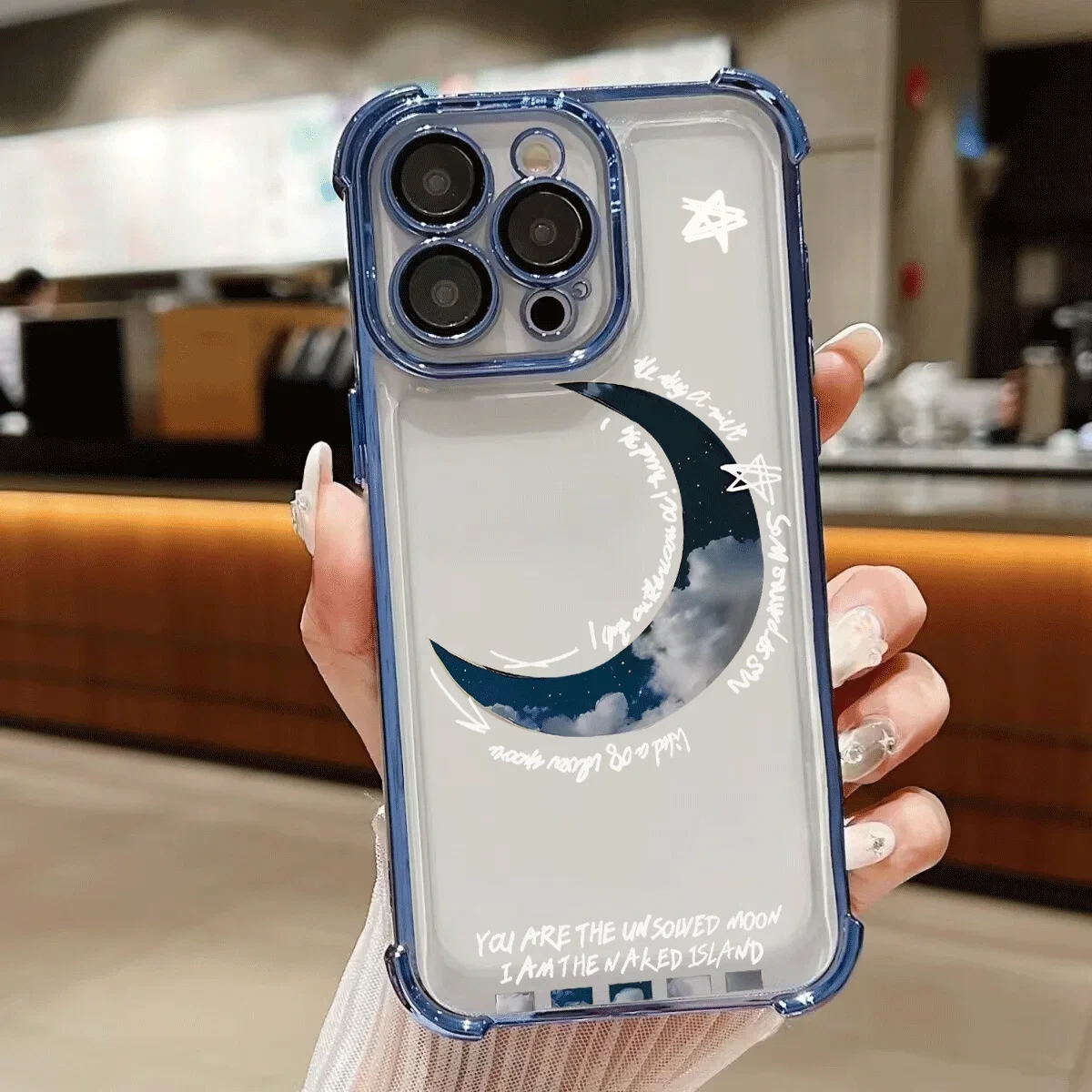 Luxury Solar System Sun Moon Star Plating Soft Phone Case