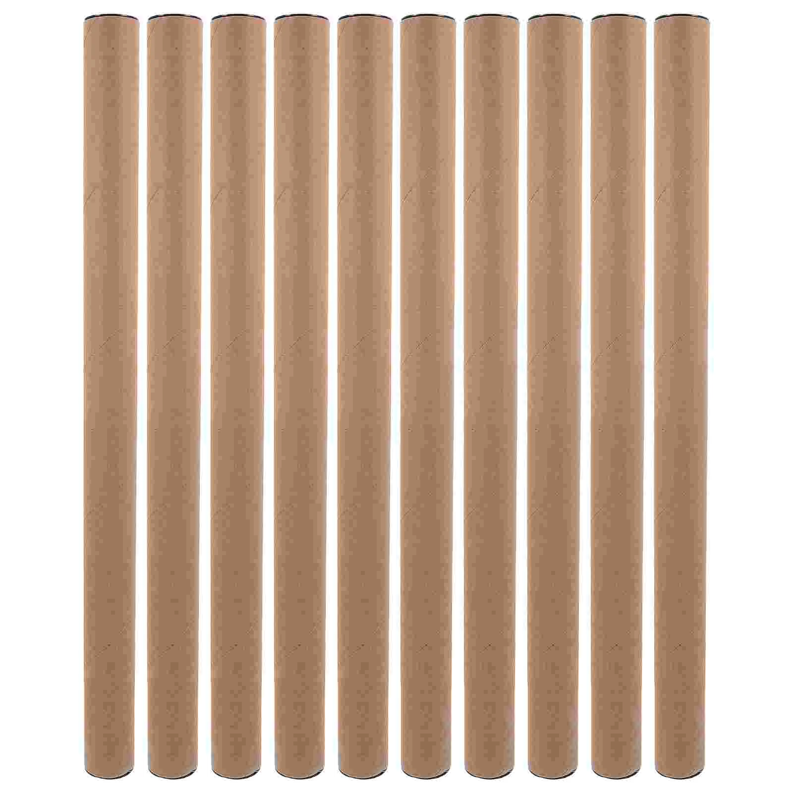 Poster Mailing Tube Cardboard Tubes Packaging Round Paper Storage Artwork 10 Pcs art transport tube