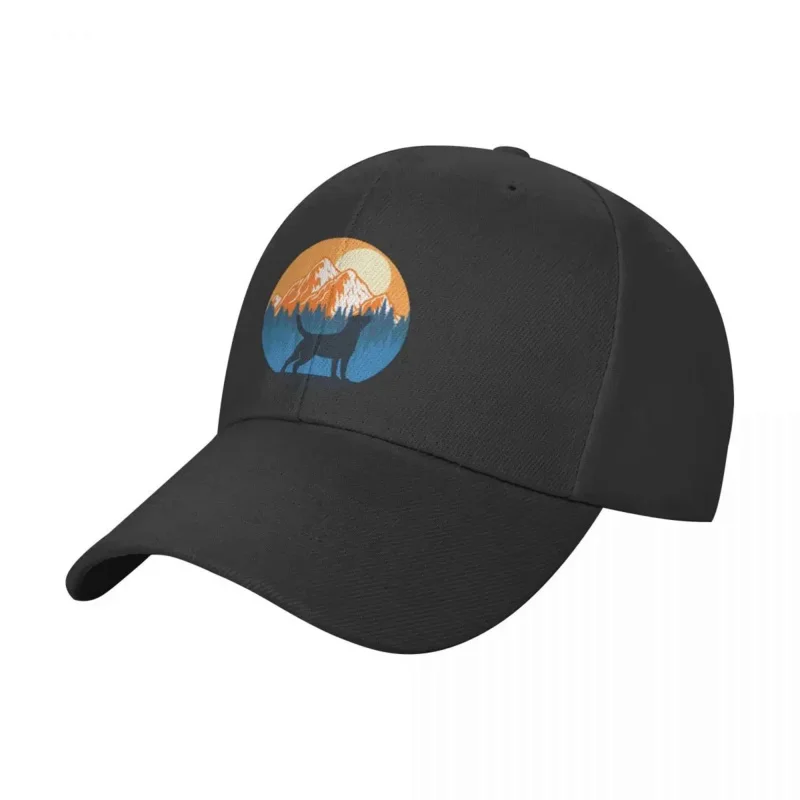 

Labrador Dog Silhouette Sunset Mountain Forest labrador lover Baseball Cap hiking hat Hat Beach Sunhat For Women 2024 Men's