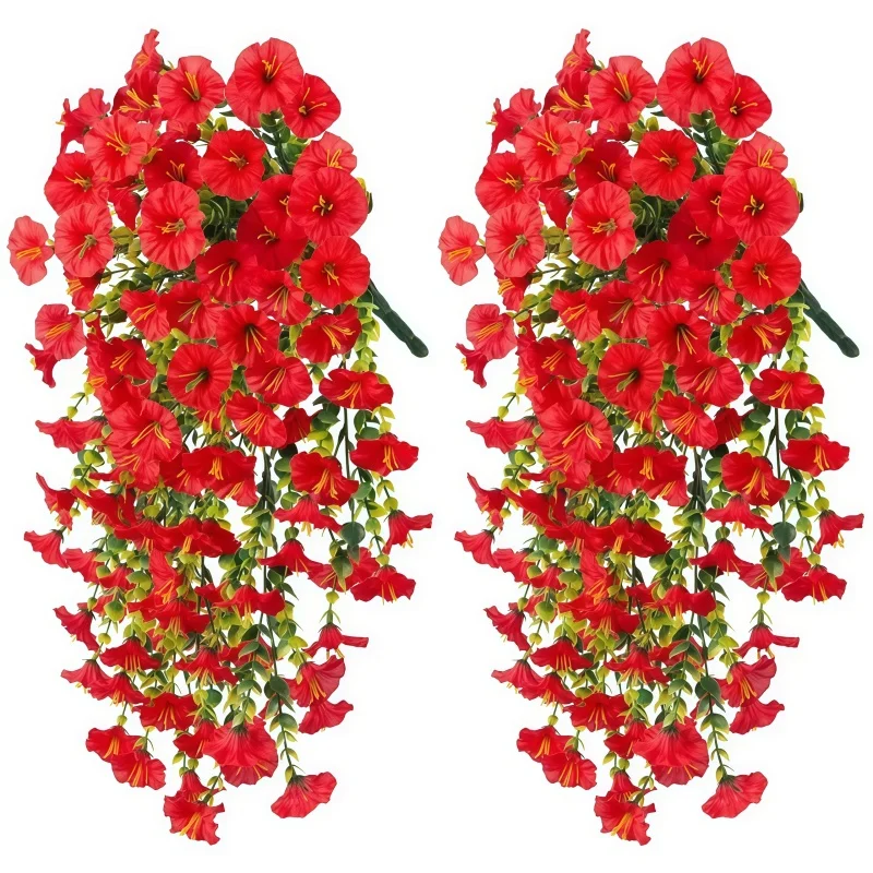 2PCS UV-Resistant Artificial Morning Glory & Eucalyptus Hanging Decor 13 S8dfef34bf0bd4c12af0e6d0dae9ba6d7s