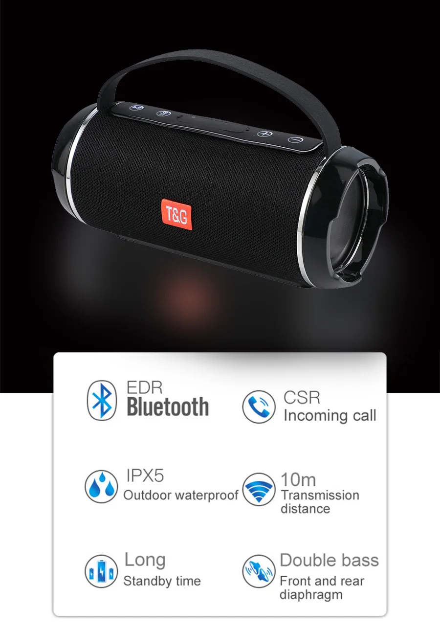 Altavoz Bluetooth potente, Subwoofer inalámbrico de 40W, TWS, de alta  potencia, resistente al agua, sistema de música portátil, barra de sonido -  AliExpress