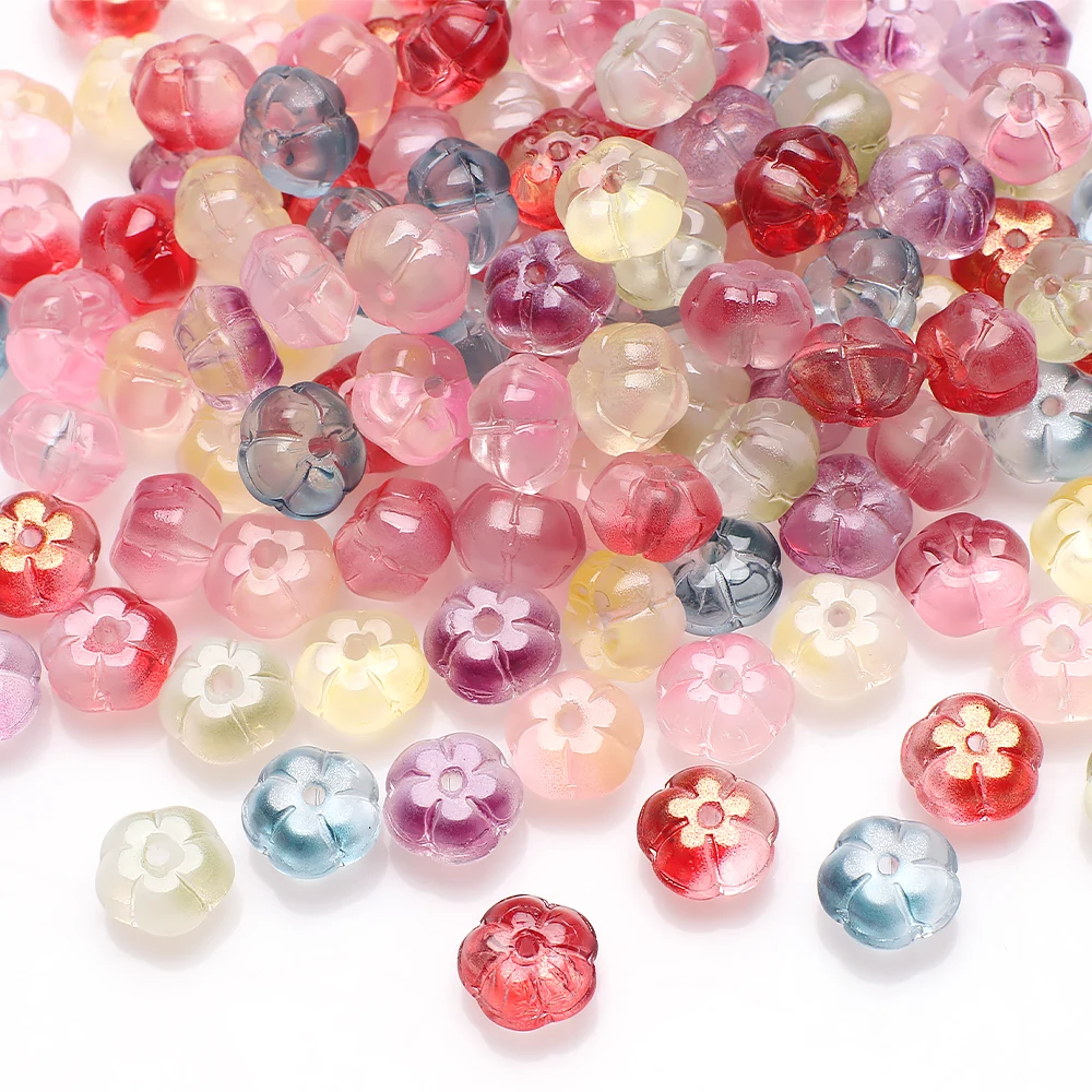 20Pcs Round Beads Glass Beads for Jewelry Making Colorful Transparent Acrylic  Beads for Bracelets Necklace Loose Spacer 10x10MM - AliExpress