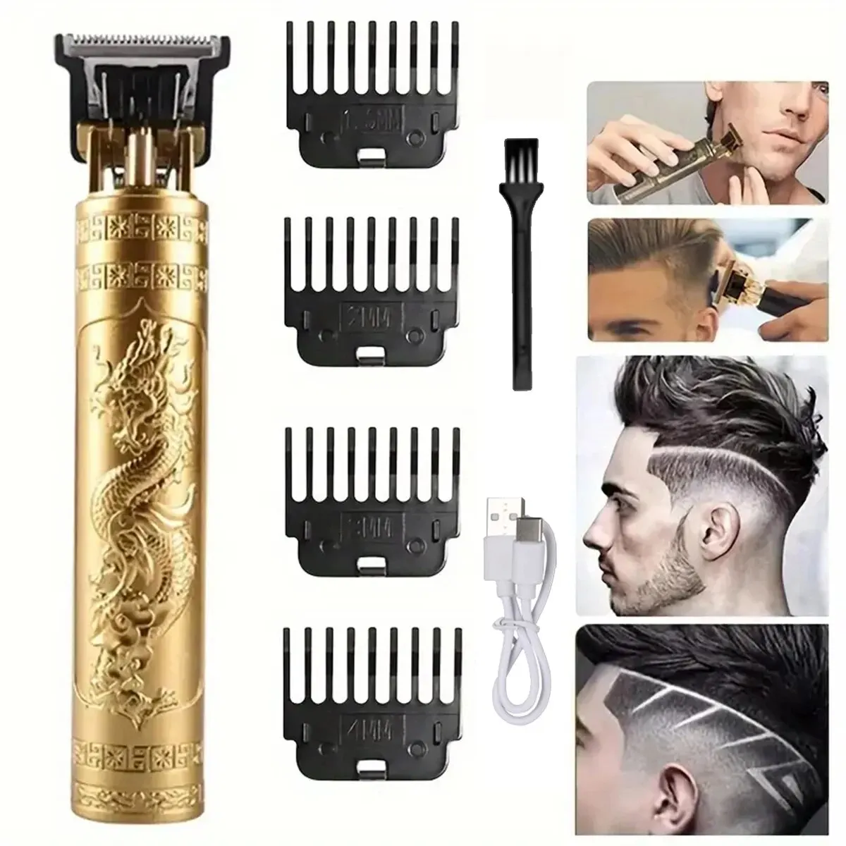 T9 USB Electric Hair Clipper for Men Hair Cutting Machine Rechargeable Man Shaver Trimmer Barber Technical Beard Trimmer